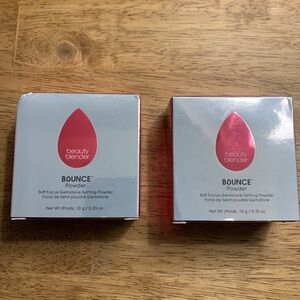 2 Pack beauty blender‎ BOUNCE Soft Focus Gemstone Setting POWDER  Nutmeg